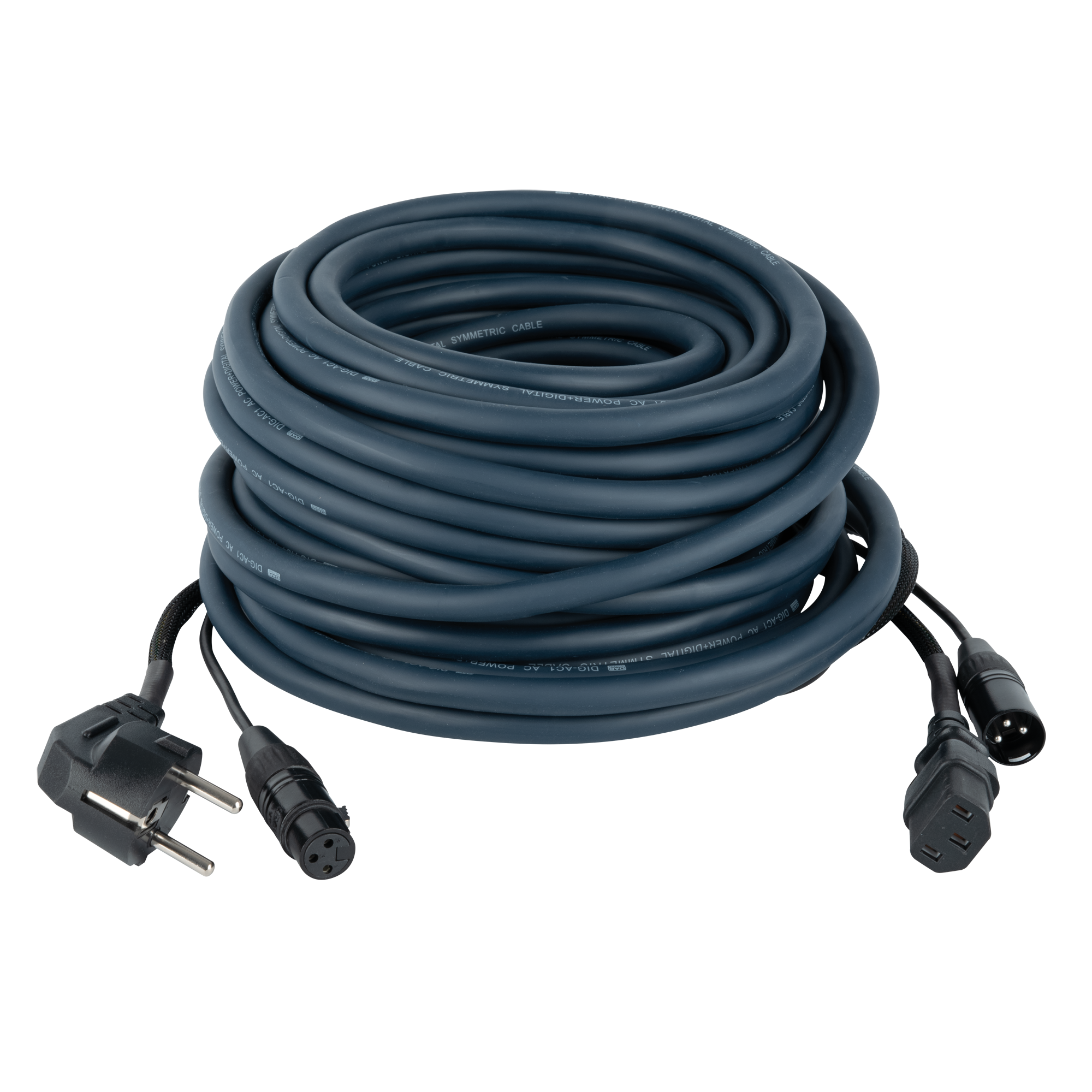 DAP FP08 - Schuko/XLR F - IEC/XLR M - Audio / Power 20m, Blue 20 m - blau DAP FP08 - Schuko/XLR F - IEC/XLR M - Audio / Power 20m, Blue 20 m - blau