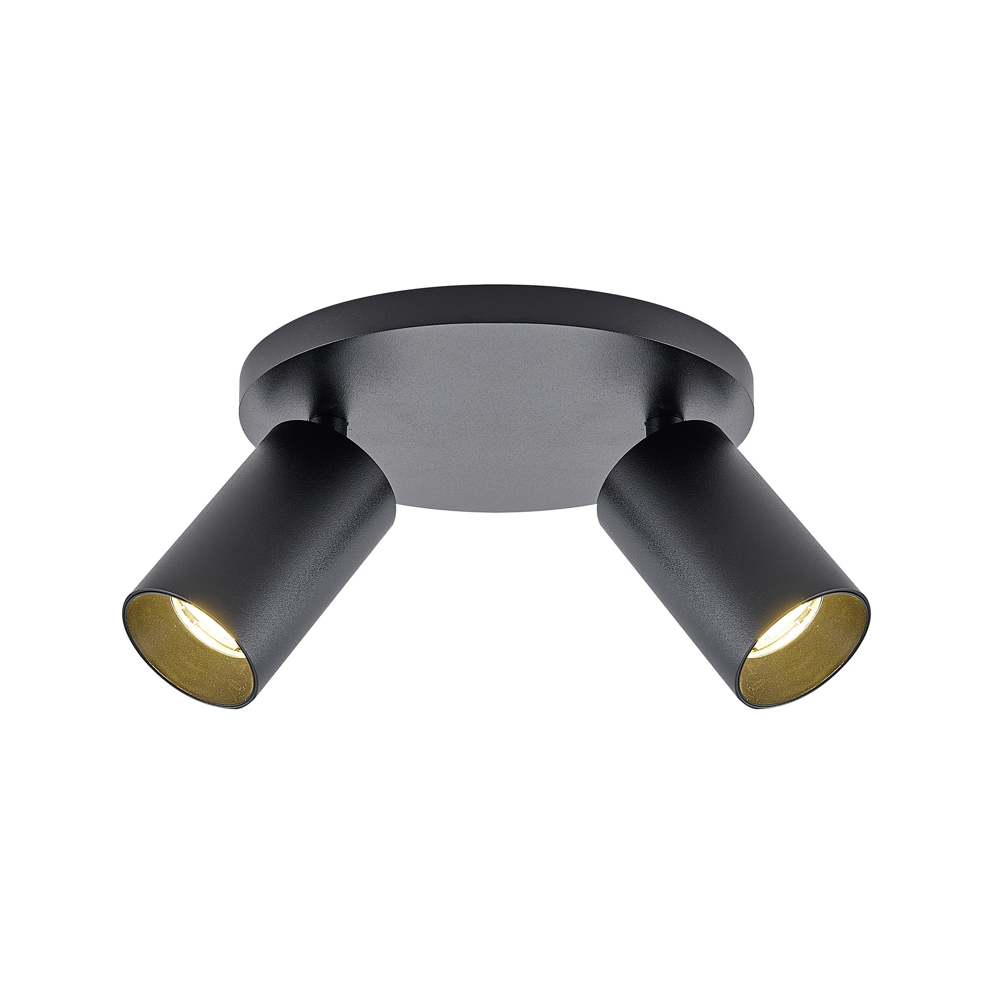 Can Tilt Round, 2x 7,5 W GU10, Schwarz