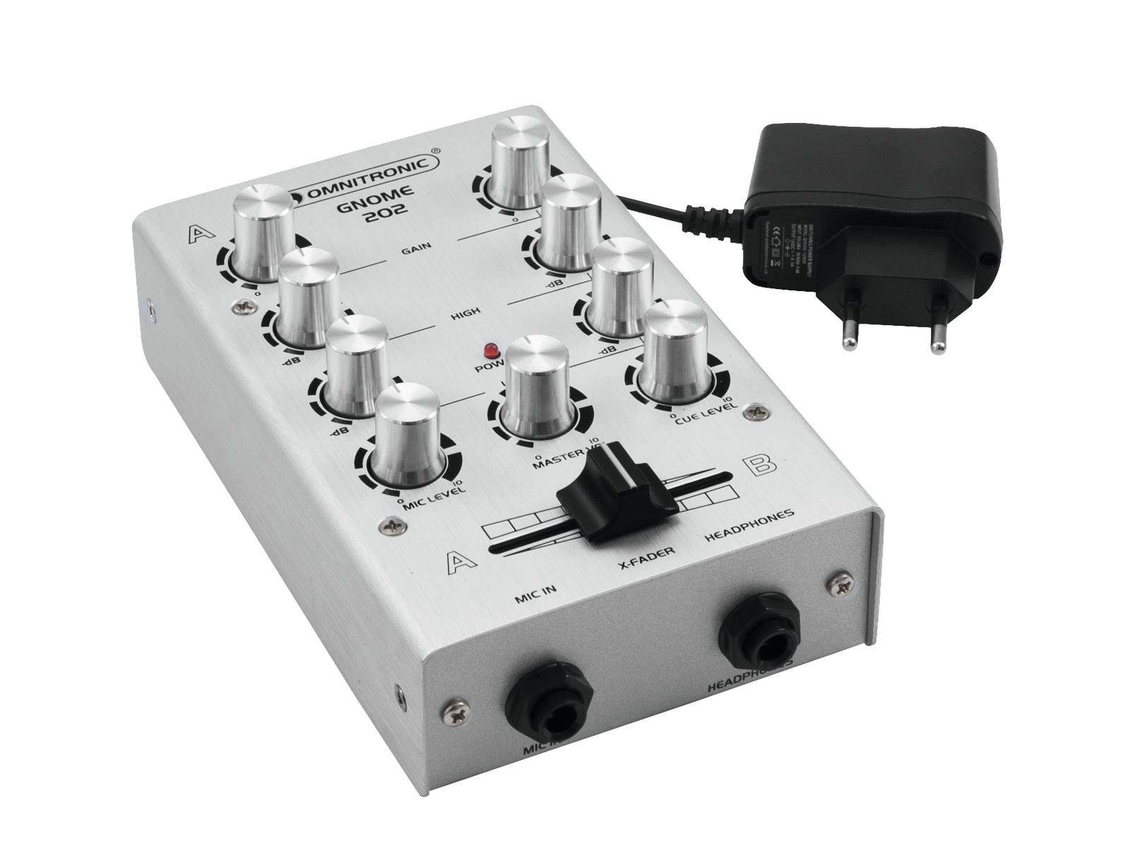 OMNITRONIC GNOME-202 Mini-Mixer silber OMNITRONIC GNOME-202 Mini-Mixer silber