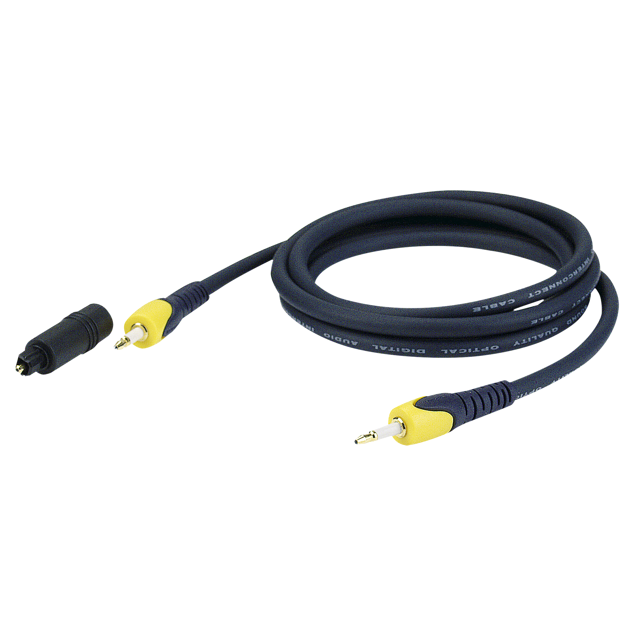 DAP FOP02 - Miniplug to Miniplug Black 0,75 m