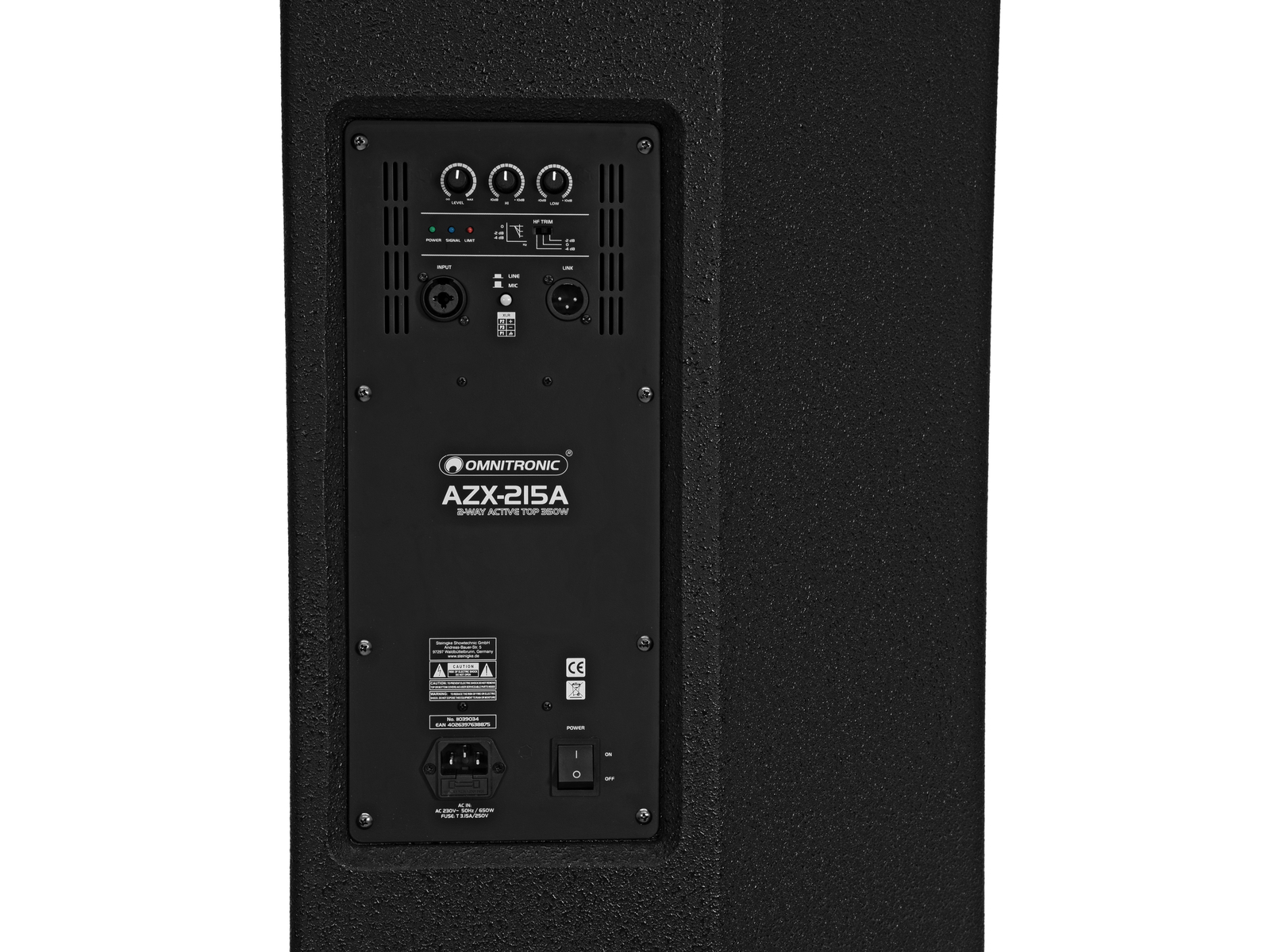 OMNITRONIC AZX-215A 2-Wege Top aktiv 350W