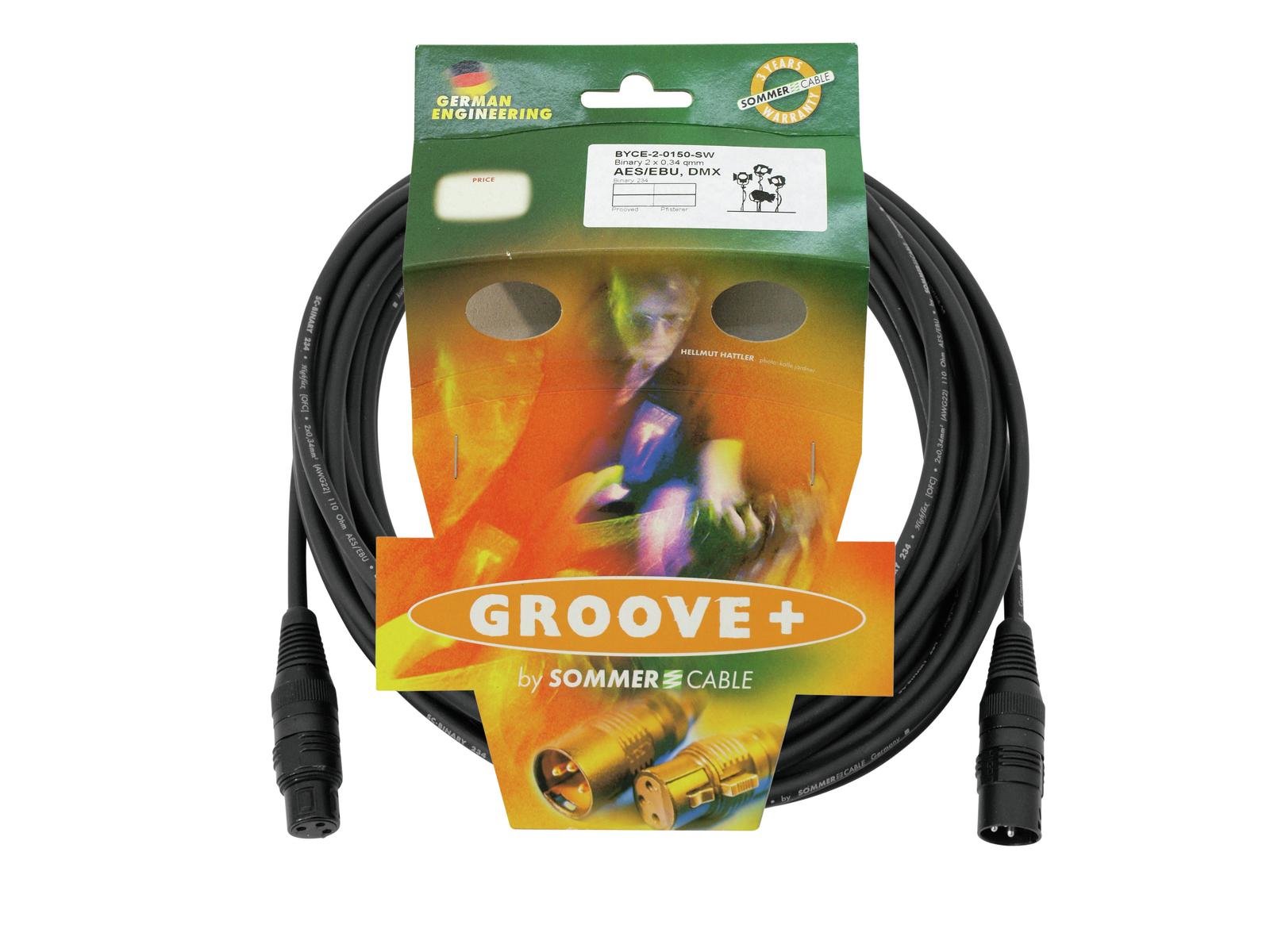 SOMMER CABLE DMX Kabel XLR 3pol 15m sw Hicon SOMMER CABLE DMX Kabel XLR 3pol 15m sw Hicon