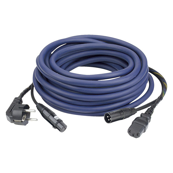 DAP FP08 - Schuko/XLR F - IEC/XLR M - Audio / Power AUDIO Strom- und Signalkabel - 20 m