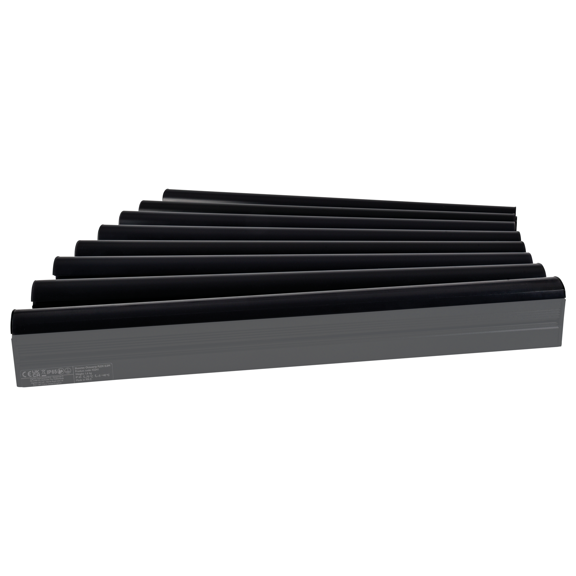 SHOWTEC Black Cover for Octostrip FLEX - 0.5 m Black Frosteffekt