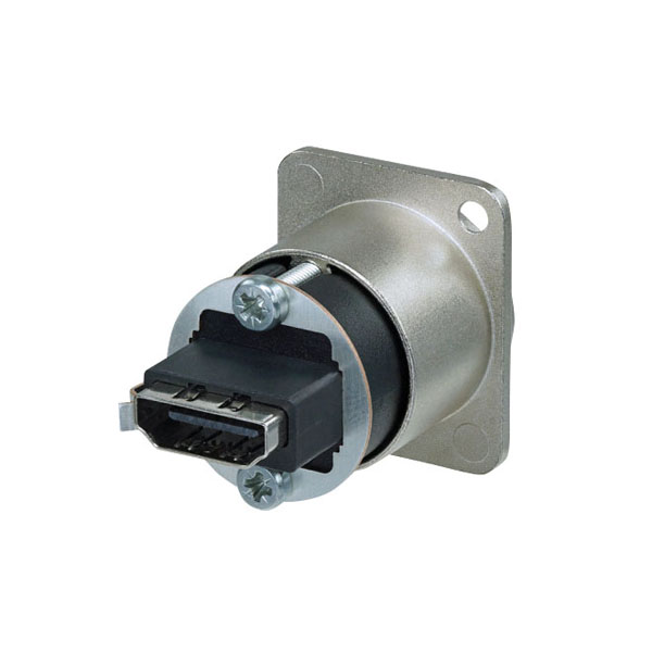 NEUTRIK HDMI Feedthrough Adapter D-size D-förmiges Gehäuse - Nickel NEUTRIK HDMI Feedthrough Adapter D-size D-förmiges Gehäuse - Nickel