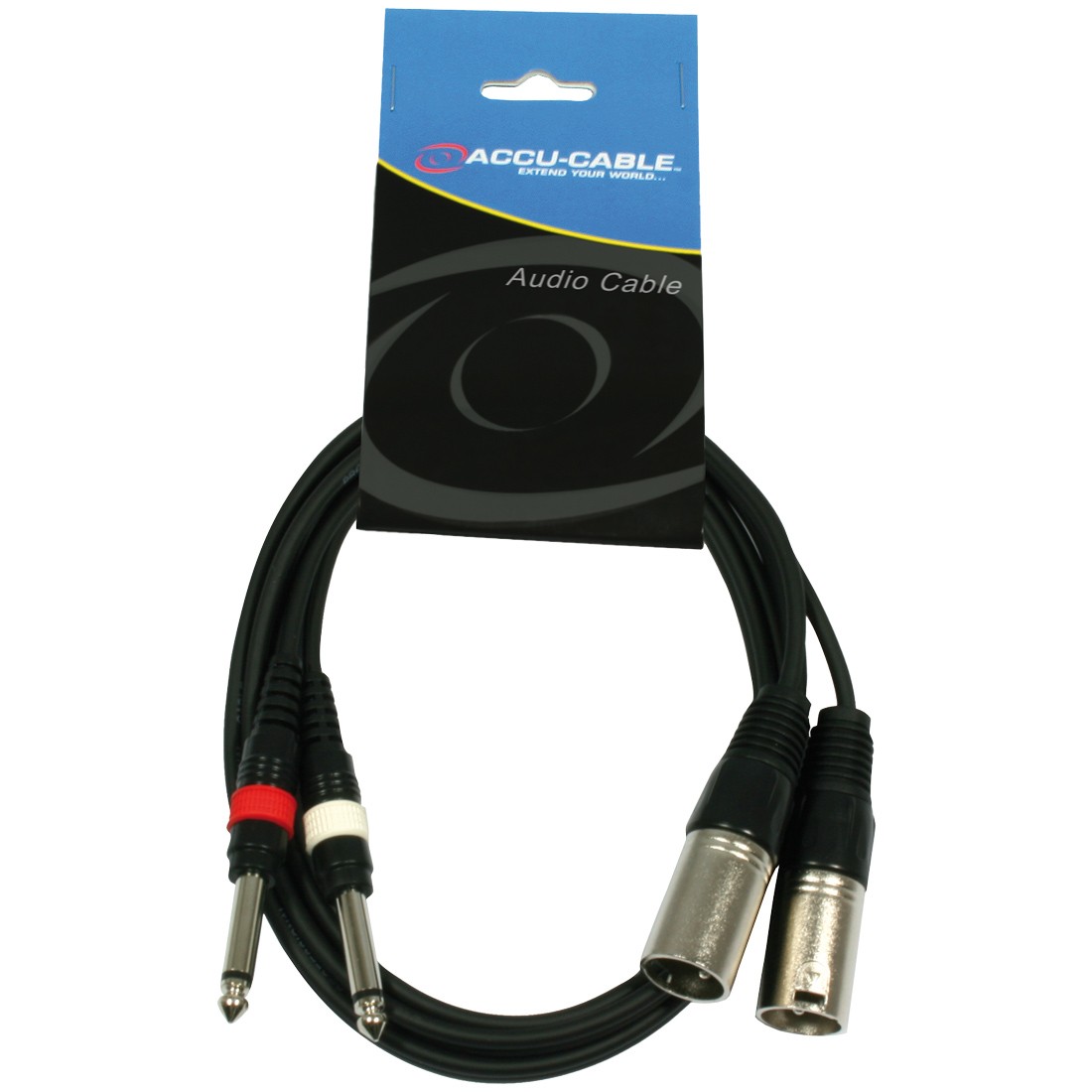 AC-2XM-2J6M/1,5 2x XLR male/2x 6,3 Jack