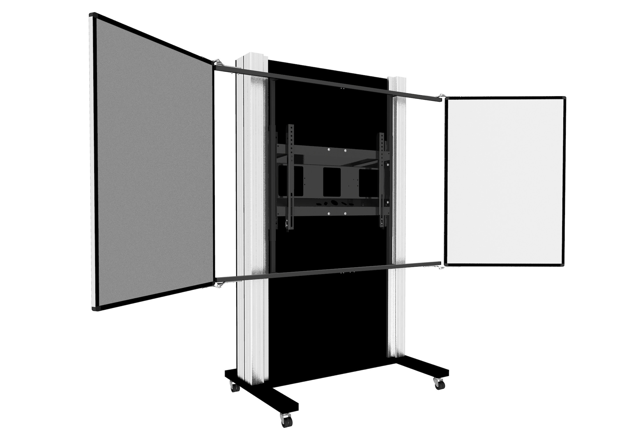 celexon Expert manuell mobiles 2-Säulen-Pylonensystem Adjust-6586M mit Flügeln