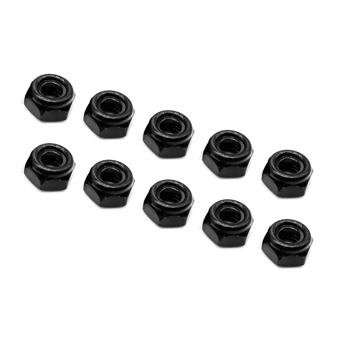 DT Nut M12  Selflocking Black (10pcs)