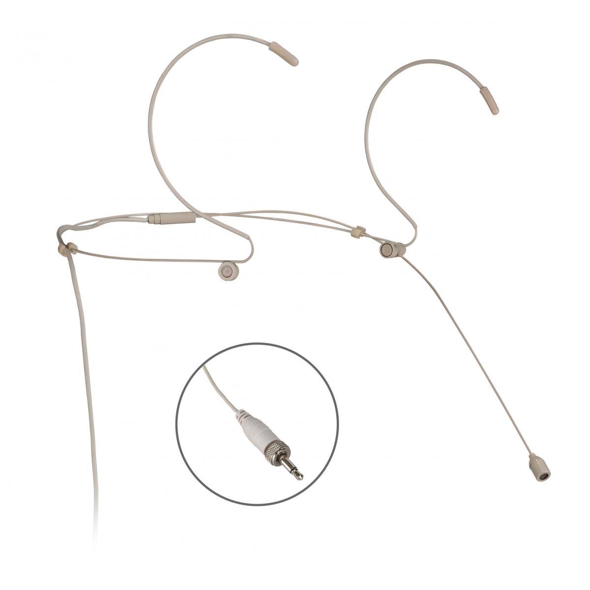 JB Systems HF-TWIN RECEIVER SET SKIN Funkmikrofon Set mit Taschensender, Headset und Lavalier-Mikrofon