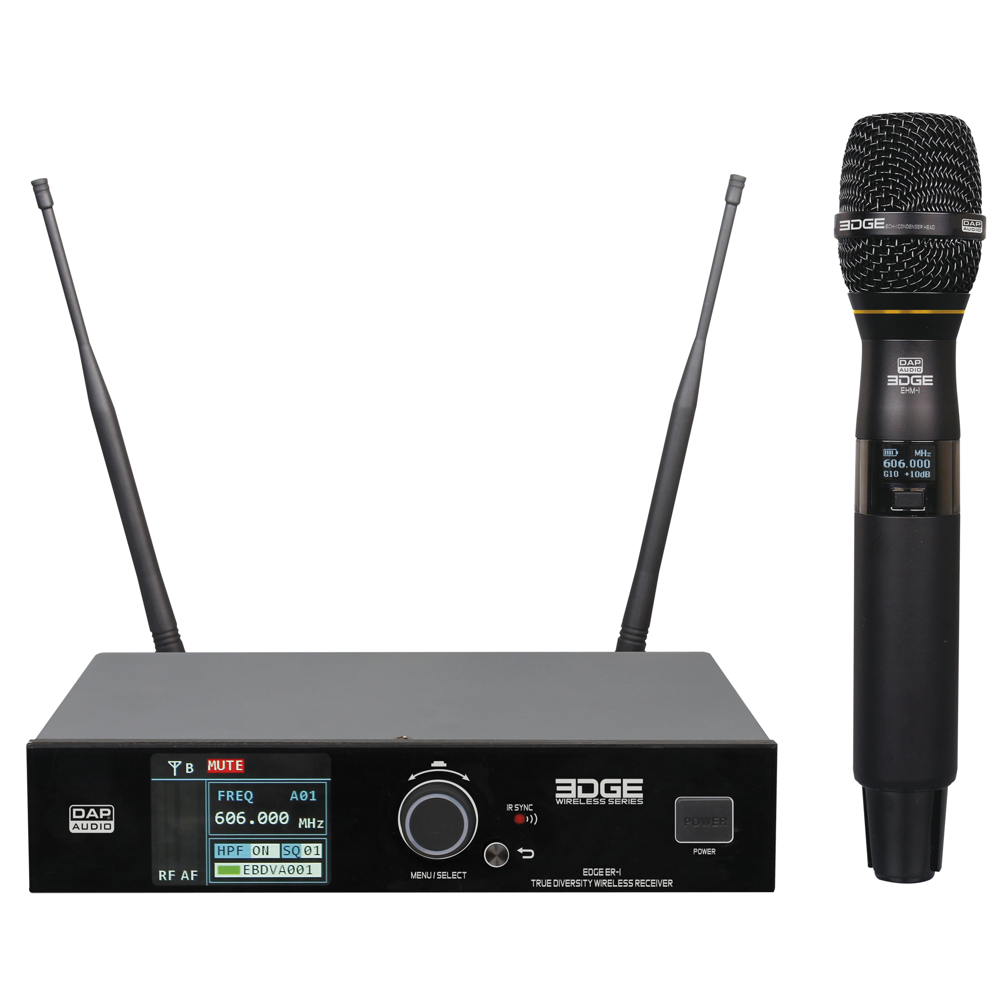DAP EDGE EHS-1 Wireless Handheld Microphone Set - 610-670 MHz Kabelloses Handmikrofon-Set - 610-670 MHz DAP EDGE EHS-1 Wireless Handheld Microphone Set - 610-670 MHz Kabelloses Handmikrofon-Set - 610-670 MHz
