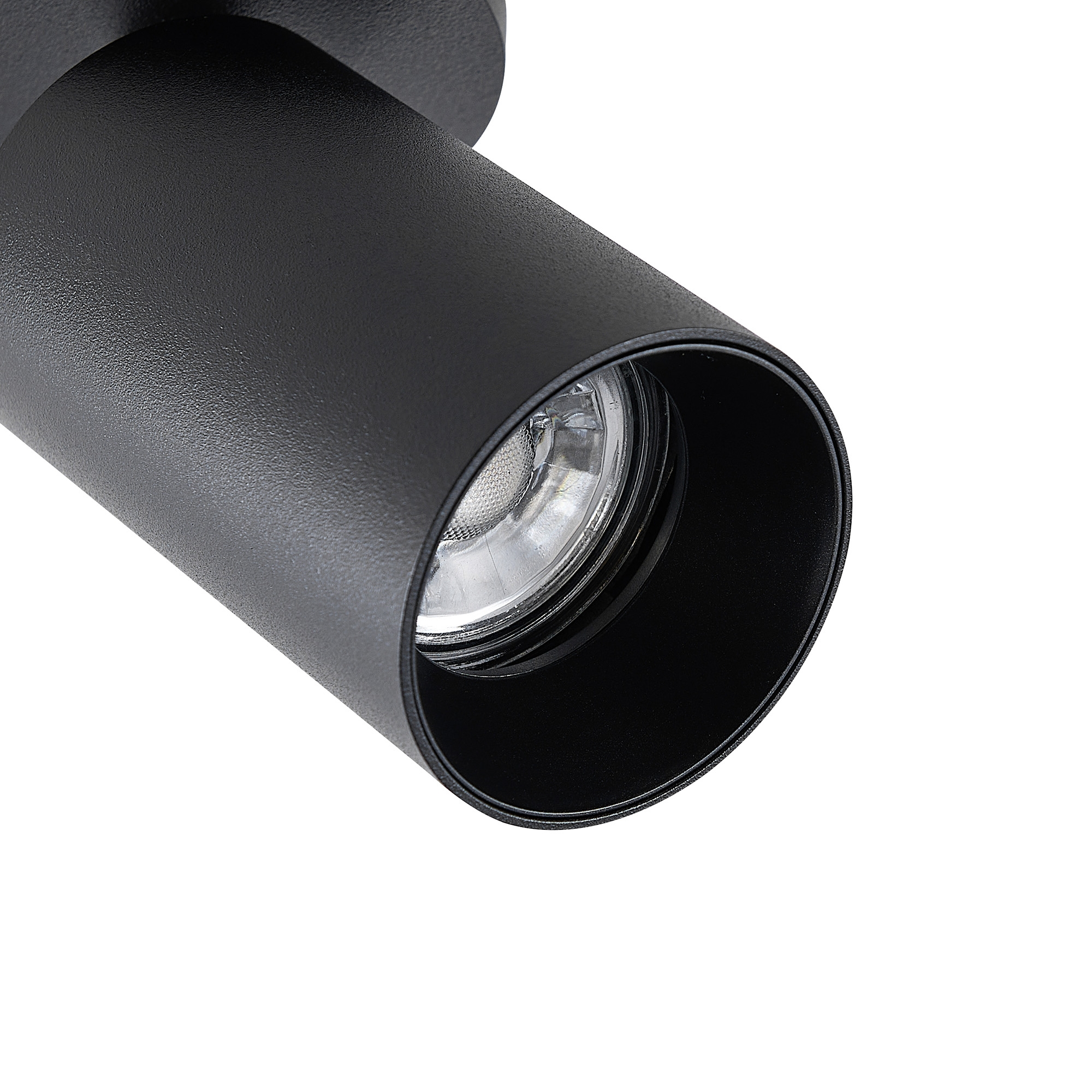 Can Tilt Round, 1x 7,5 W GU10, Schwarz