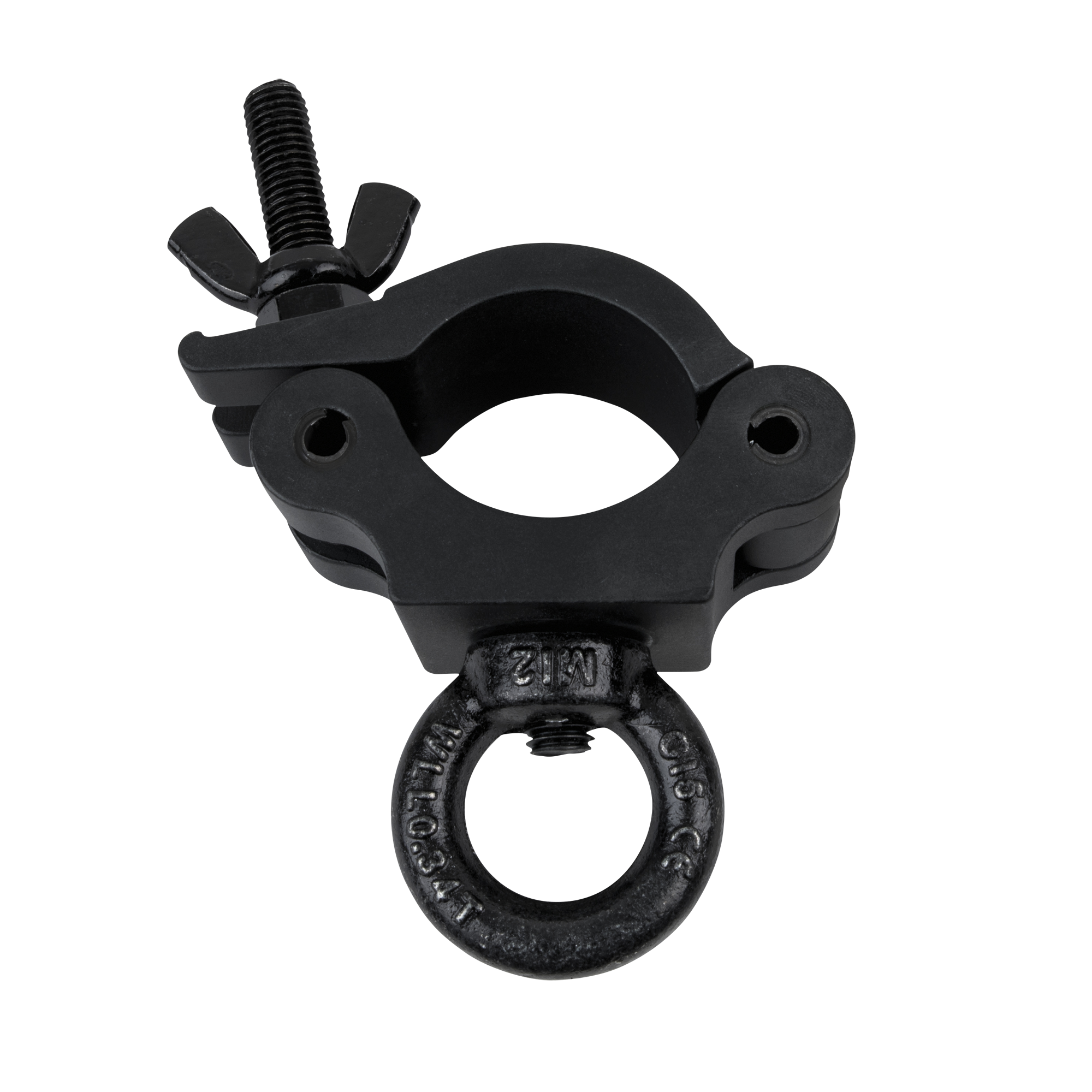 SHOWGEAR 50 mm Half Coupler + Eye Zulässige Nutzlast: 340 kg - Aluminium - Schwarz SHOWGEAR 50 mm Half Coupler + Eye Zulässige Nutzlast: 340 kg - Aluminium - Schwarz