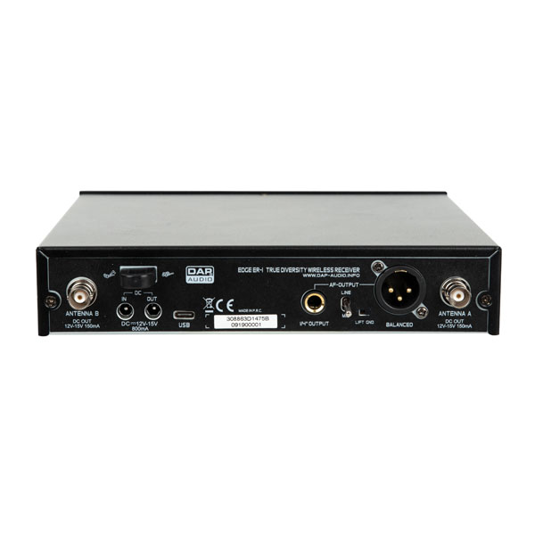 DAP EDGE EBS-1 Kabelloses Beltpack-Set - 610-670 MHz DAP EDGE EBS-1 Kabelloses Beltpack-Set - 610-670 MHz