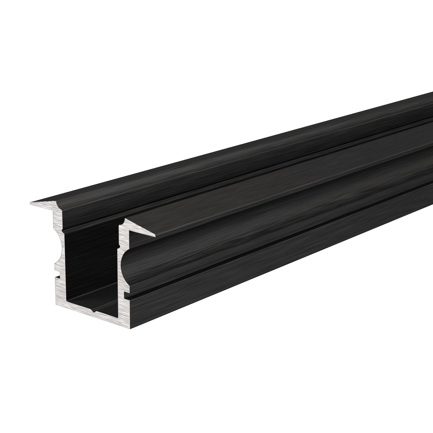 T-Profil hoch ET-02-08, 2m, Schwarz