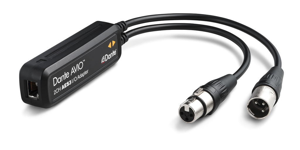 MONACOR ADP-AES3-2X2 Dante®-AVIO-AES3/EBU-Adapter