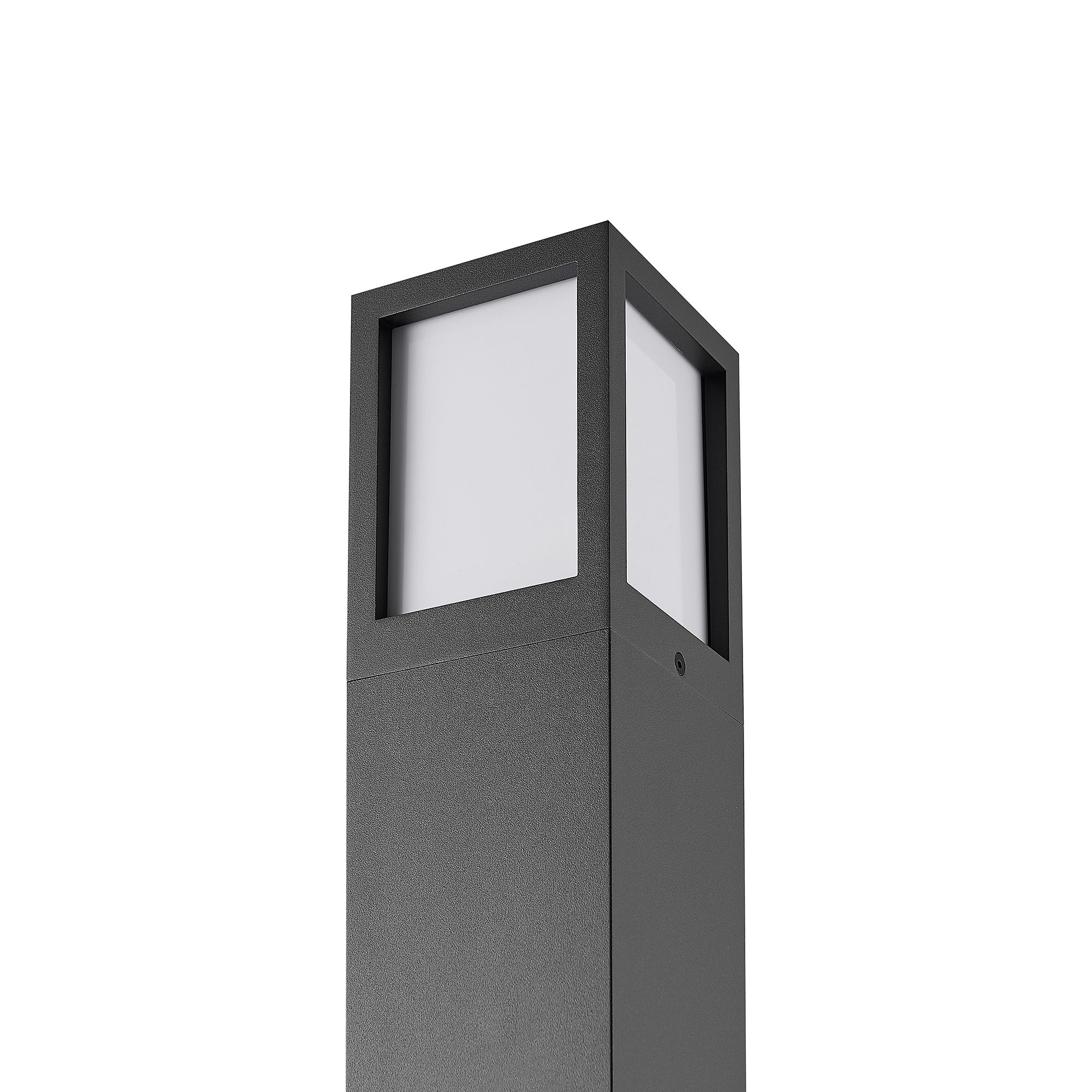 Facado 2 Square opal 650mm, 1x max 20 W, E27, Dunkelgrau