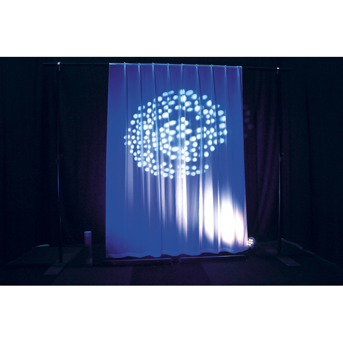 Showgear Voile CS Curtain, 55 gram/m² Weiß - 300 (B) x 400 (H) cm - glatt