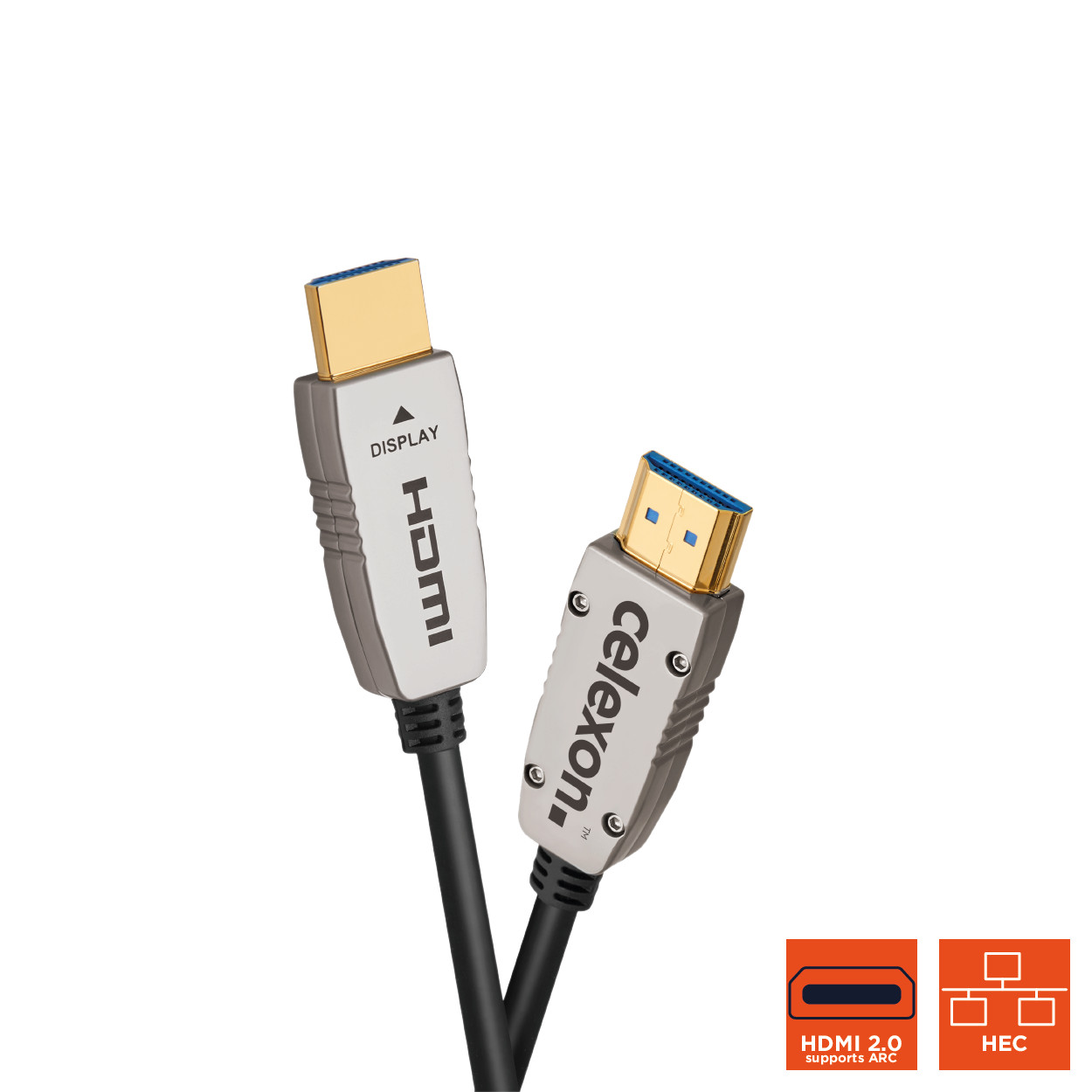 celexon UHD Optical Fibre HDMI 8K 48Gbps Active Kabel 10m, schwarz