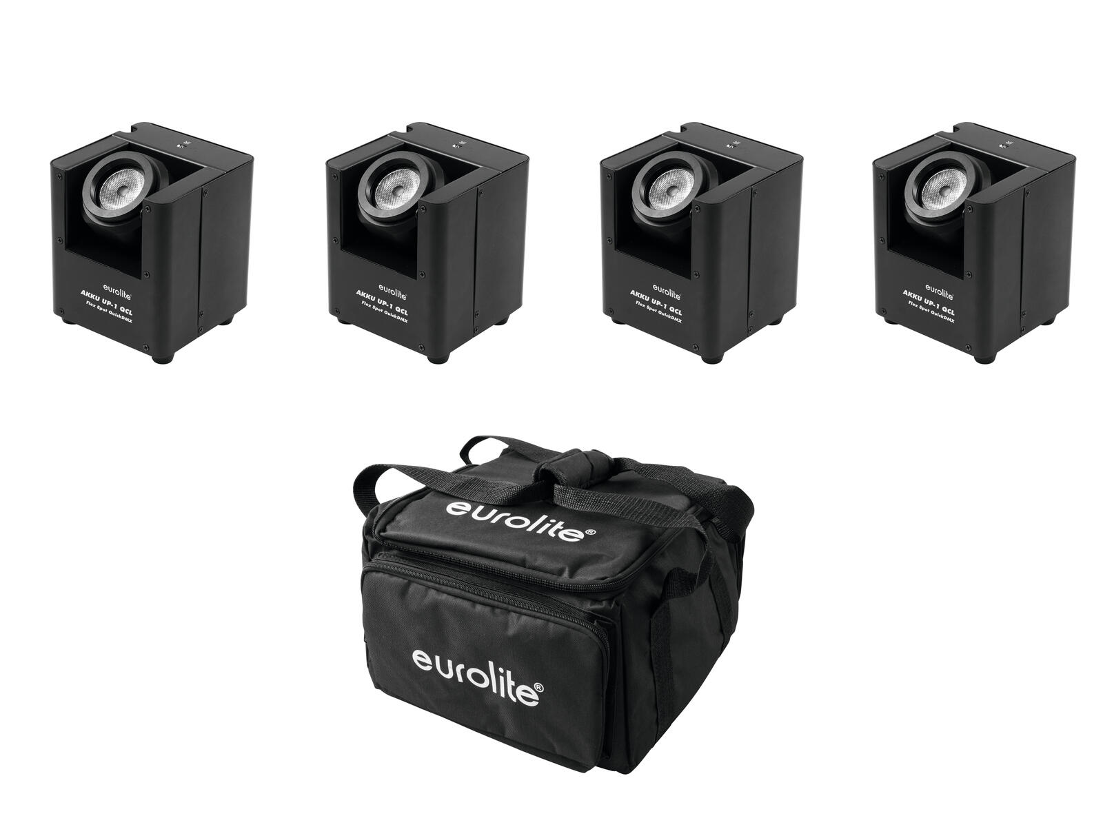 EUROLITE Set 4x AKKU UP-1 + SB-4 Soft-Bag EUROLITE Set 4x AKKU UP-1 + SB-4 Soft-Bag