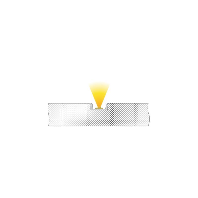 U-Profil flach AU-01-12, 2m, Silber