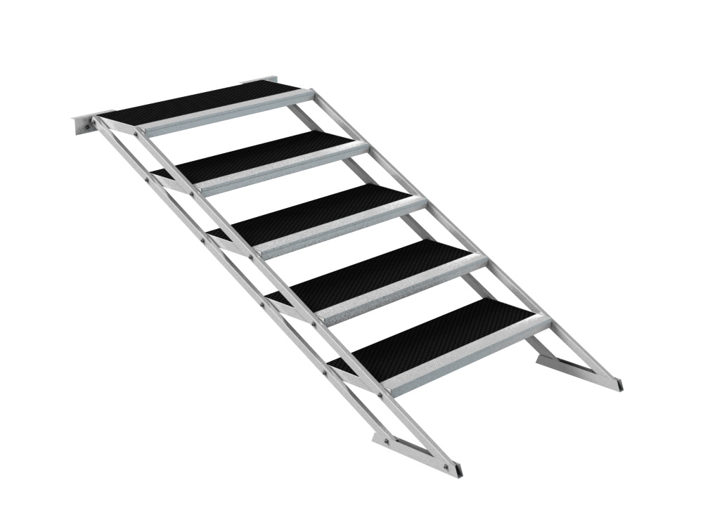 Treppe variabel 80-140cm fünf Stufen für GT Stage Deck