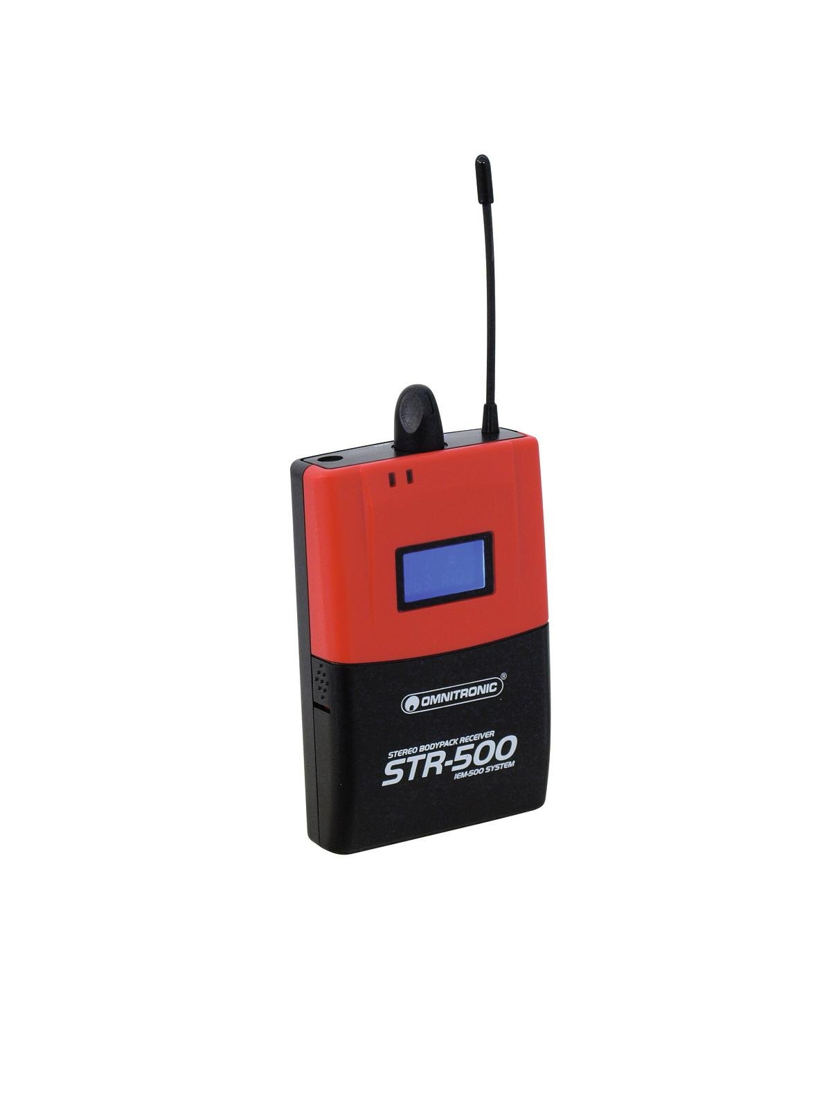 OMNITRONIC STR-500 Taschenempfänger IEM OMNITRONIC STR-500 Taschenempfänger IEM