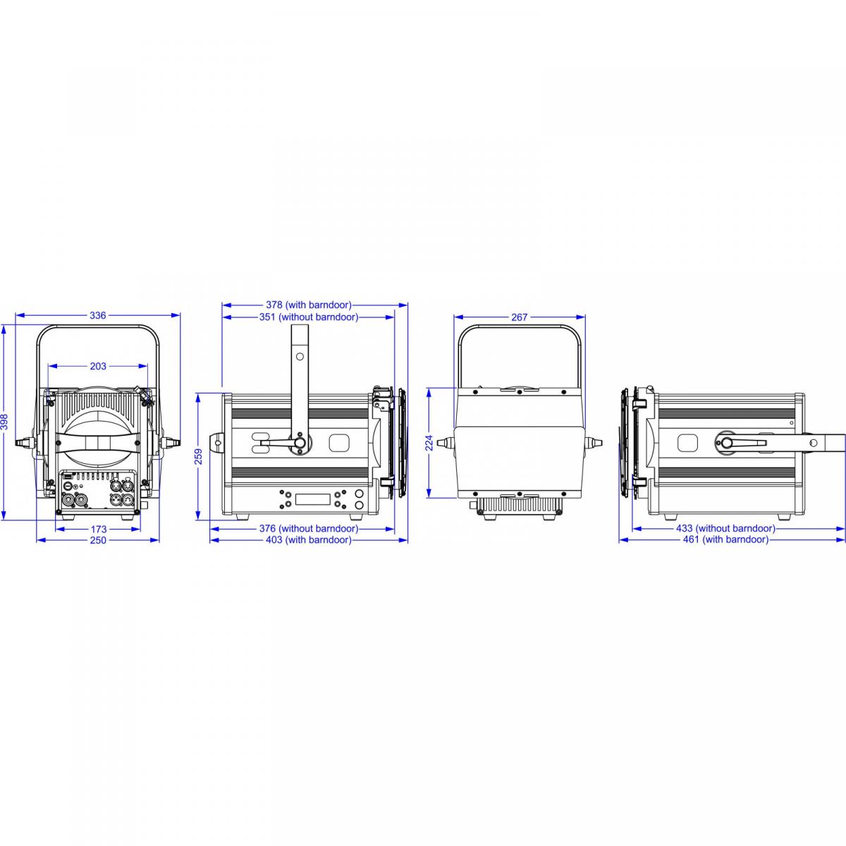 Briteq BT-THEATRE 150EZ Mk2 LED Theaterscheinwerfer Briteq BT-THEATRE 150EZ Mk2 LED Theaterscheinwerfer
