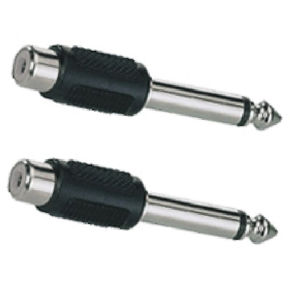 HILEC 2 Stück Adapter Cinch female - Klinke male