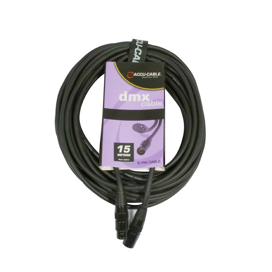 AC-DMX5/15 5 p. XLR m/5 p. XLR f 15m DMX AC-DMX5/15 5 p. XLR m/5 p. XLR f 15m DMX