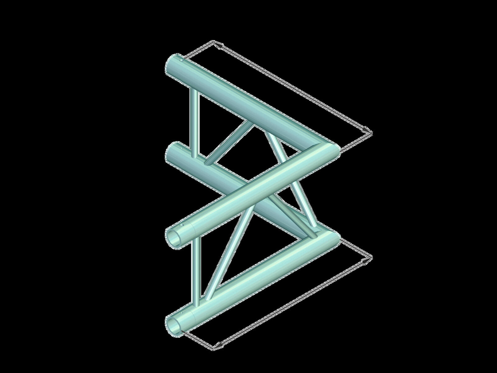 ALUTRUSS DECOLOCK DQ2-SPAC21V 2-Weg Ecke 90° sw