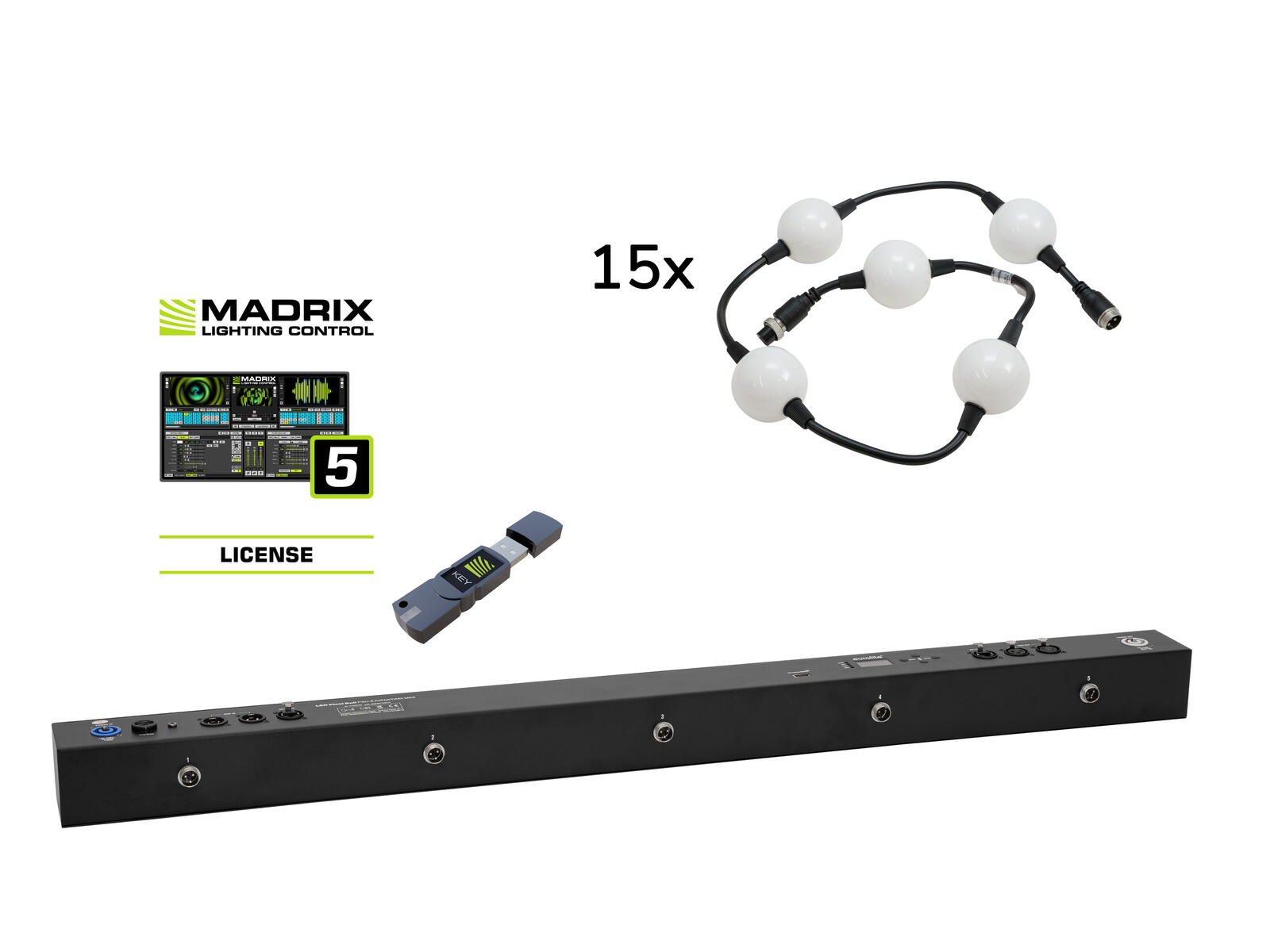 EUROLITE Set Pixel Ball 360° inkl. Madrix Start