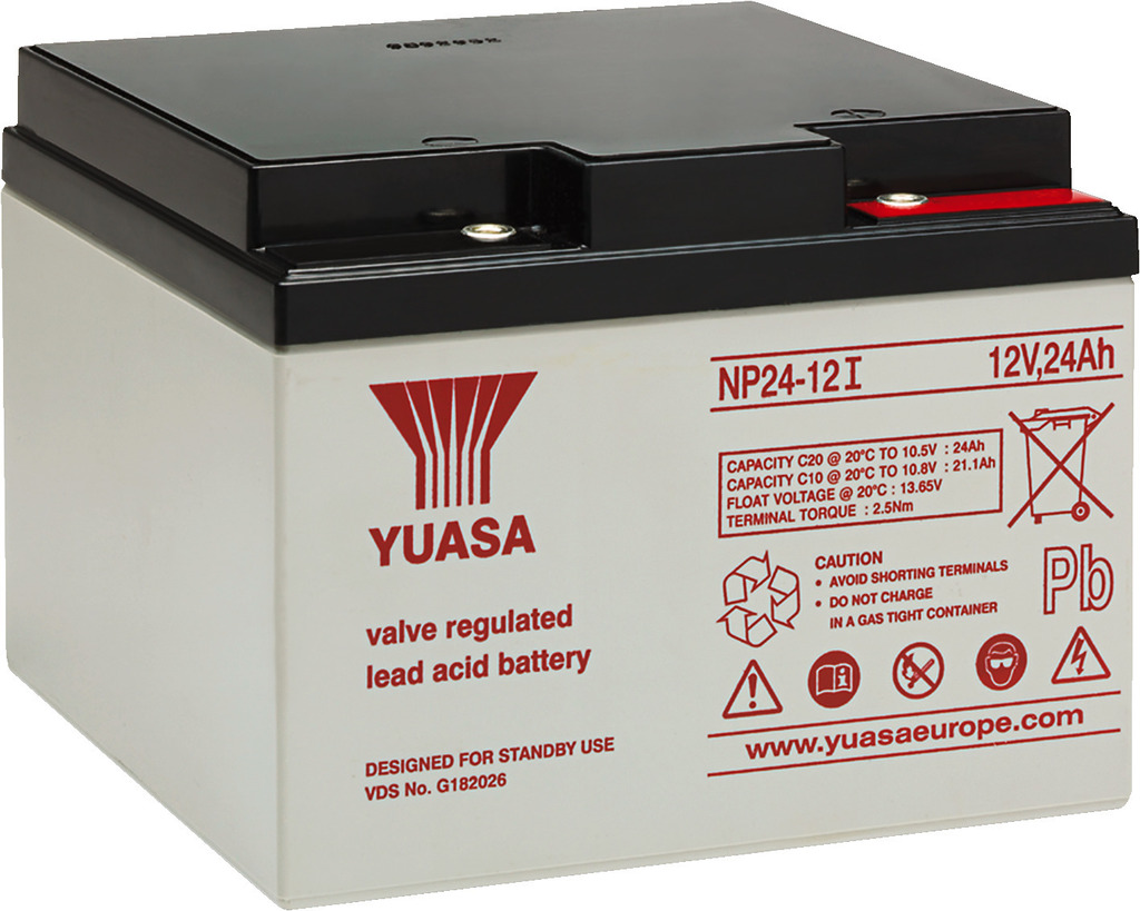 MONACOR NPA-12/24I Blei-Säure-Akkumulator, 12 V, 24 Ah, VRLA