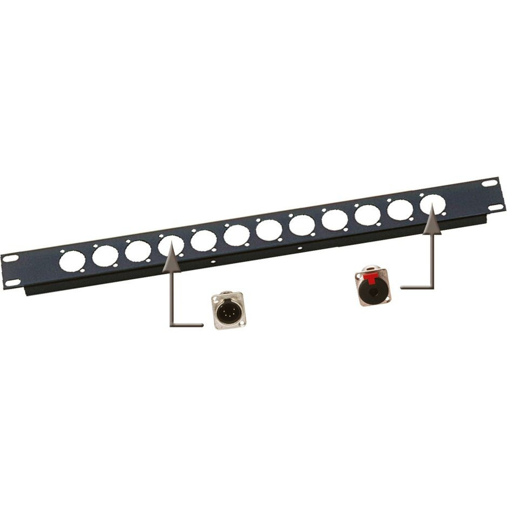 JB Systems Rackblende RP 1U/XLR Rackblende 1 HE für Signaleingang