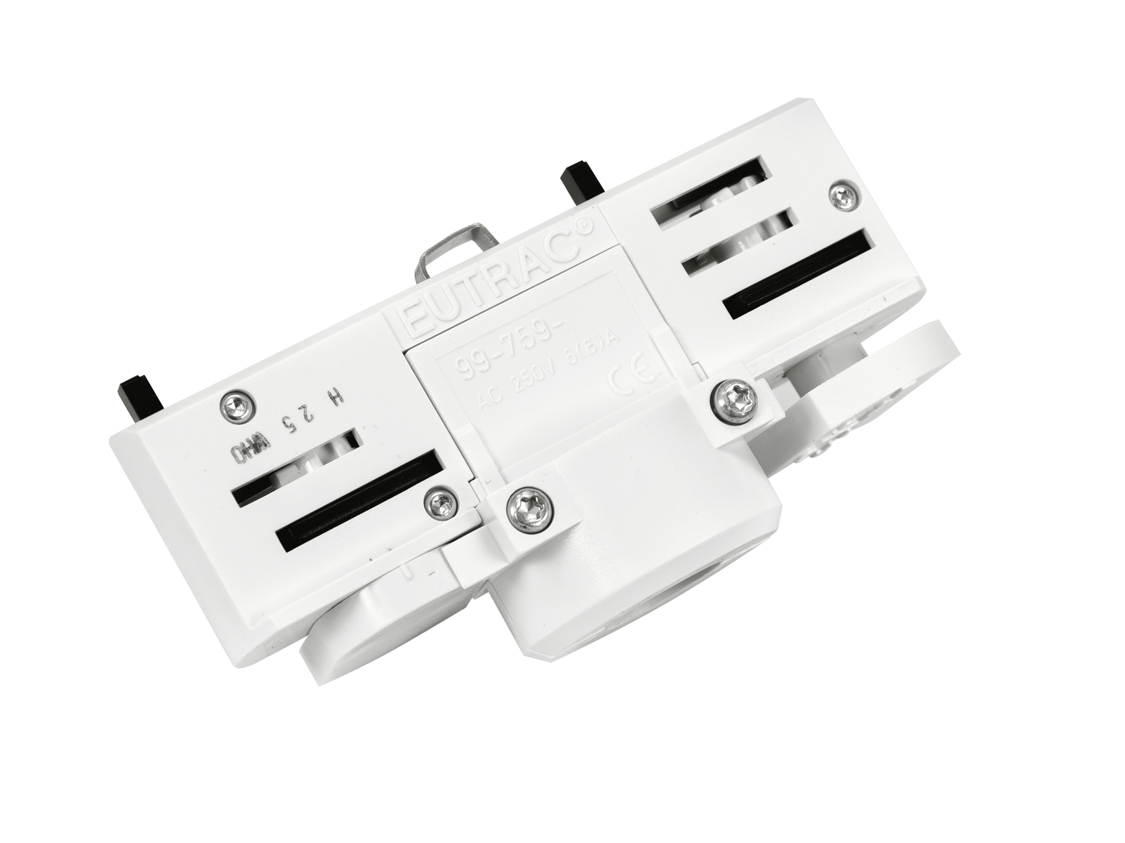 EUTRAC Stromschienenadapter, 3-phasig, weiß