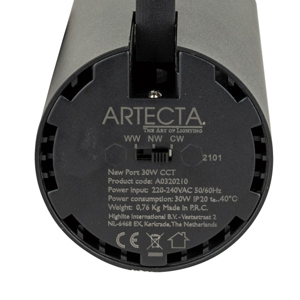Artecta New Port 30 W CCT 38° Schwarz