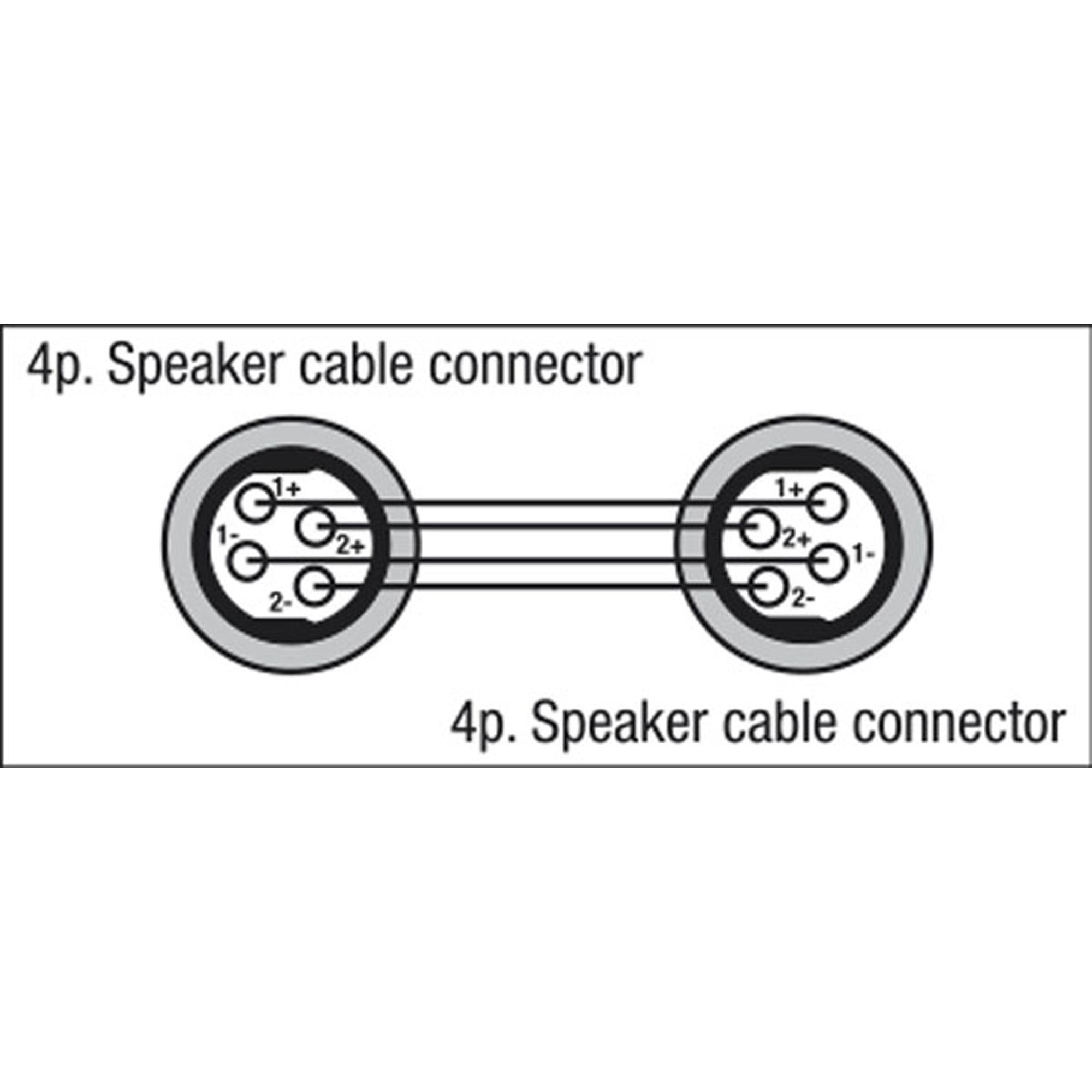 DAP FSA02 - Speaker 4P female to Speaker 4P female 
