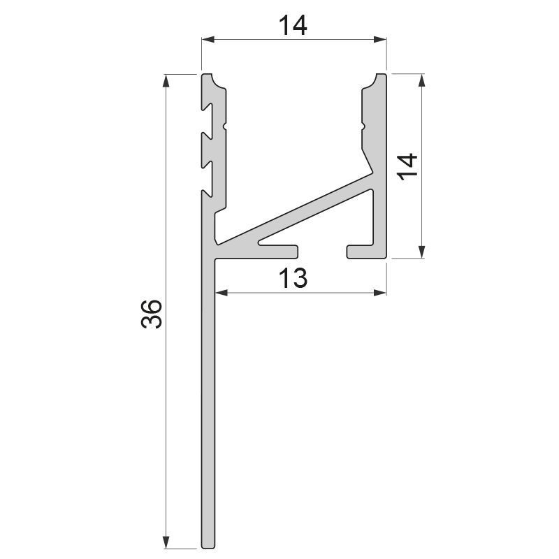 Fliesen-Profil Abschluss EA-03-12, 3m, Weiß
