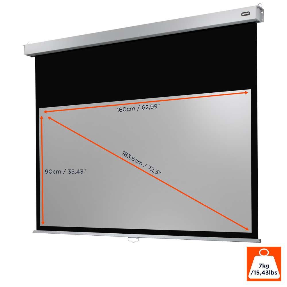 celexon Leinwand Rollo Professional Plus 160 x 90 cm - 72"