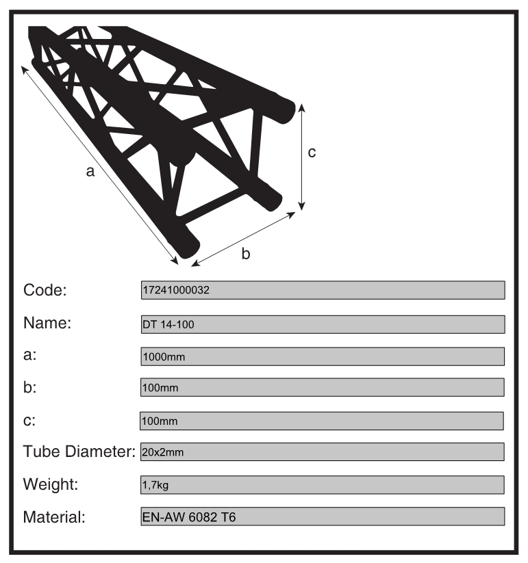 DURATRUSS DT 14/2-100