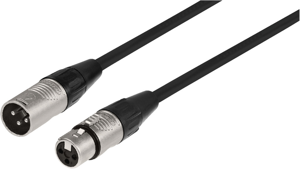 MONACOR MECR-200/SW XLR-Kabel, 2 m, REAN