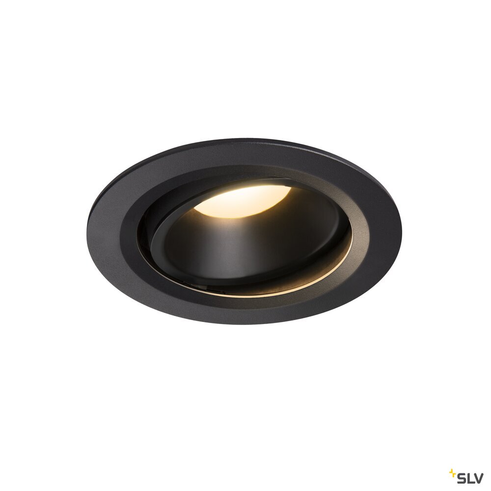 NUMINOS DL L, Indoor LED Deckeneinbauleuchte schwarz/schwarz 3000K 40° kardanisch dreh- und schwenkbar