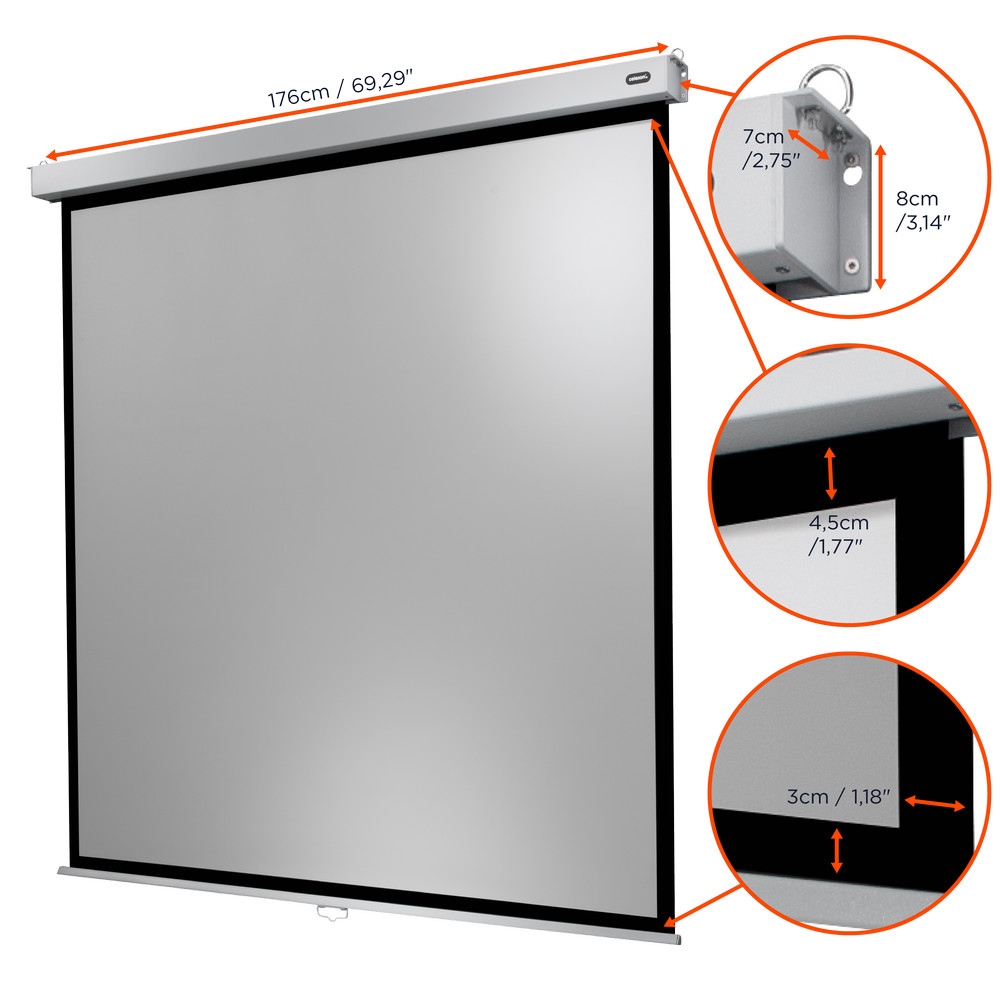 celexon Leinwand Rollo Professional Plus 160 x 160 cm - 89" celexon Leinwand Rollo Professional Plus 160 x 160 cm - 89"