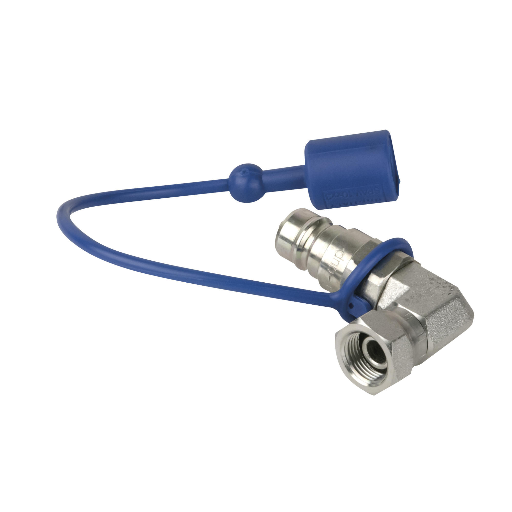 SHOWTEC CO₂ 90° 3/8 to Q-lock Adapter male Geschlossenes System